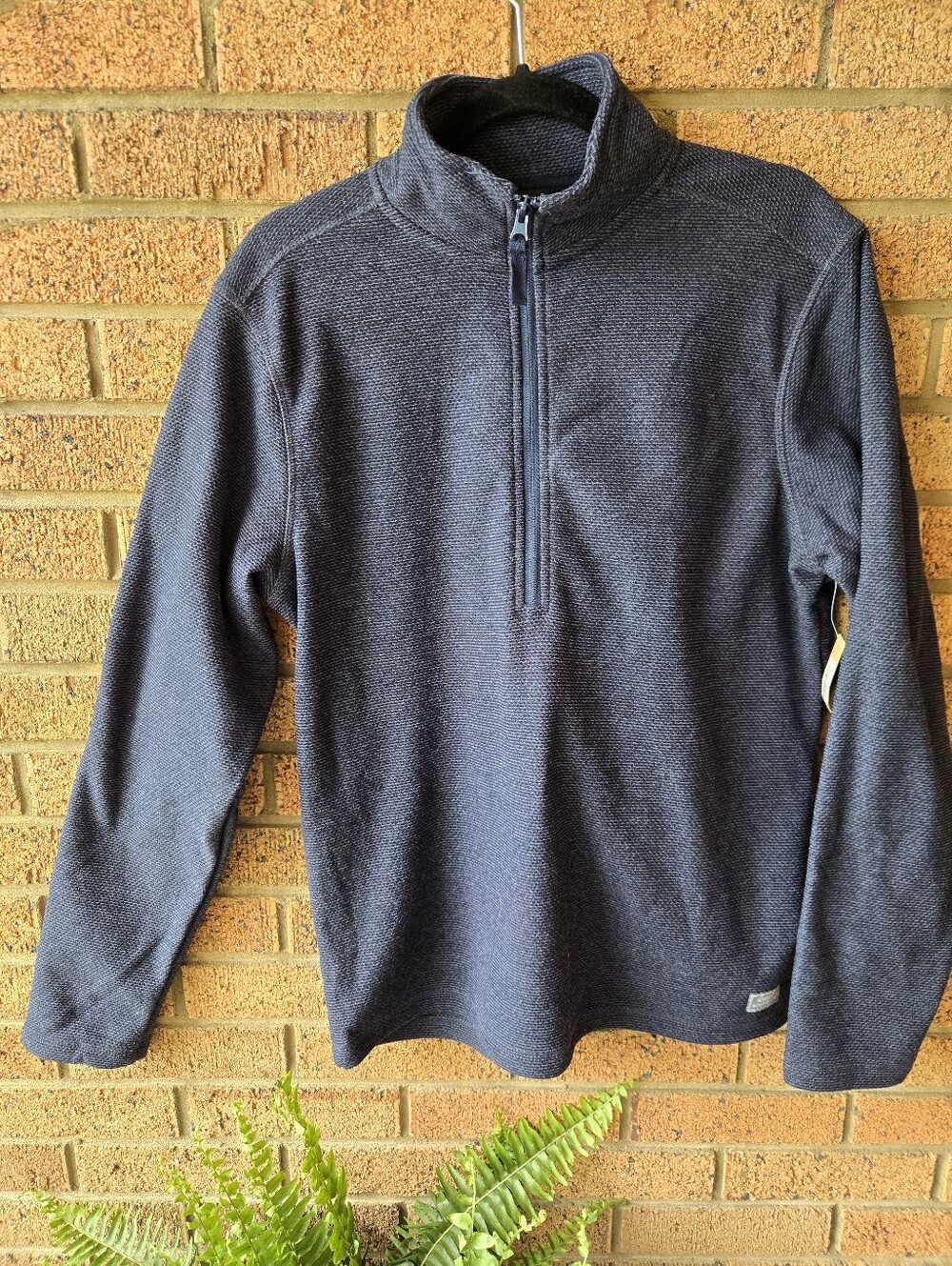 Simply Southern Charcoal Grey Textured 1/4 Zip Fleece Pullover